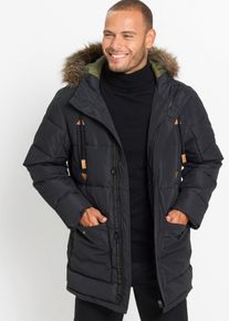 Funktionsparka mit Kapuze in schwarz, Grösse 56, bonprix