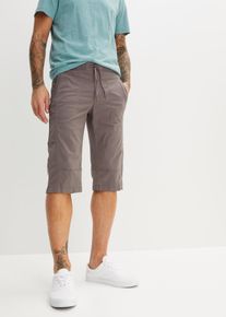 Stretch-Long-Bermuda mit Komfortschnitt Regular Fit in grau, Grösse 66, 98% Baumwolle, bonprix
