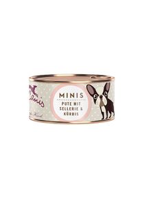 18x 100g Mini Pute mit Sellerie und Kürbis Terra Canis Nassfutter für Hunde