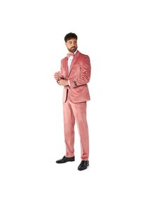 OppoSuits Vintage Pink Velvet Deluxe Samtanzug