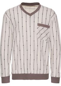 Herren Schlafanzug natur-braun