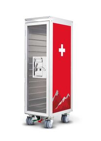 Artworks Swiss Cross Flugzeugtrolley Bordbar