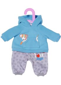 Baby Born Zapf Creation® Puppenkleidung »Dolly Moda, Sport-Outfit, blau Hund, 30 cm«