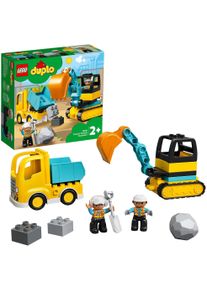 Lego® Konstruktionsspielsteine »Bagger und Laster (10931), Lego® DUPLO® Town«, (20 St.)