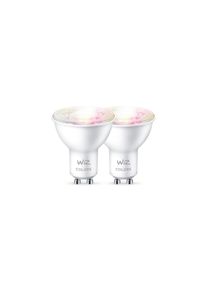 WIZ LED-Leuchtmittel »Reflektor Tunable White & Color Doppelpack 50W Ersatz«, GU10, Farbwechsler