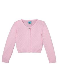 Turi Landhaus Trachtenstrickjacke, mit Routen-Muster rosa 92 Weiche Strickqualität