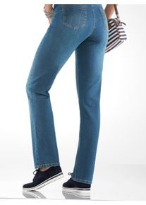 WITT Damen Jeans mit Push-up-Effekt, blue-bleached, Gr&ouml;&szlig;e 48, 81% Baumwolle, 17% Polyester, 2% Elasthan