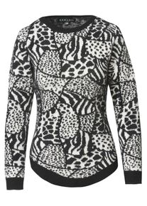 Koroshi Pullover Damen Gr&ouml;&szlig;e M schwarz / wei&szlig;