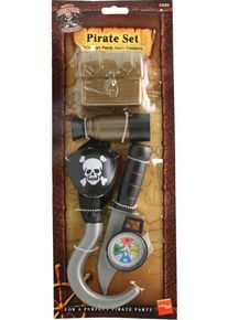Smiffys 6-teiliges Piraten Zubeh&ouml;r Set