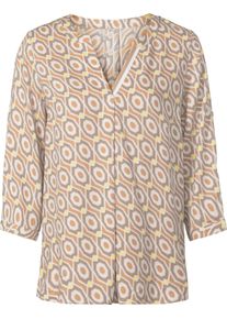 Heine Damen Schlupf-Bluse ecru-sesam-bedruckt
