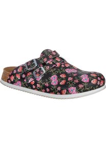 BIRKENSTOCK PROFESSIONAL Clog »Kay SL Bloomg«, Arbeitsschuh, Sandale rosa 40 schwarz-weiß-rosa Anatomisch geformtes Kork-Latex-Fußbett mit...