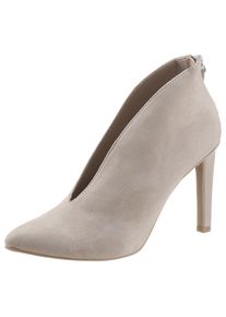 Marco Tozzi Ankleboots, mit extravagantem Ausschnitt beige 35 Sytlische Stiefelette im monochromem Design