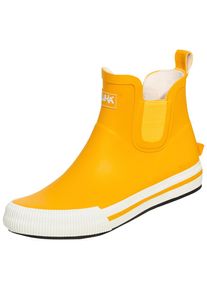 SALIHA Gummistiefel »Damen-Halbstiefel Momo gelb/weiß« gelb 39 Gelb-weiß Mit Anziehhilfe