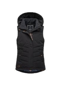Ragwear Steppweste »Marrin«, sportliche Outdoor-Weste mit abnehmbarer Kapuze schwarz 152 Sportliche Kinder-Weste mit abnehmbarer Kapuze von Ragwear