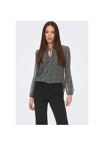 Only Chiffonbluse »ONLDITSY L/S BLOUSE WVN« schwarz XL Black CERA DITSY Elegante Bluse von Only