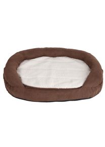 Hundebett Memory oval, braun L117xB72xH24cm