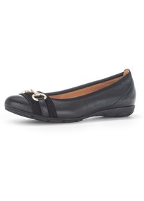 Gabor Ballerina, mit Schmuckelement schwarz 38 Klassischer Ballerina mit Zierriegel