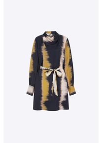 Aligne Kleid 'Guida' Damen, senf / schwarz / weiß, Größe 40