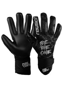 Reusch Pure Contact Infinity Junior Torwarthandschuhe Kinder - schwarz - Gr. 7 - Gummi/Polyester/Polyamid