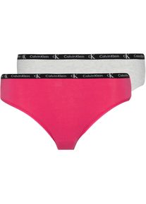 Calvin Klein 1996 Cotton 2pks Slip Damen - bunt - Gr. XS - Baumwolle/Elastan