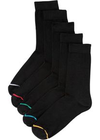 Socken (5er Pack) in schwarz, Grösse 35-38, bonprix