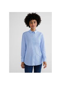 Street One Hemdbluse, in Long-Form blau 38 original blue Sportive Damenbluse von Street One