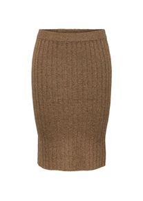 Pieces Strickrock »PCCAVA RIB HW KNIT SKIRT« grau M (38) fossil Strickrock von Pieces
