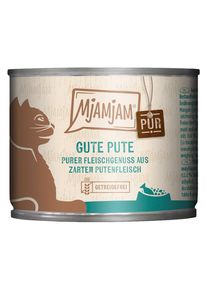 24x 200g gute Pute pur MjAMjAM Nassfutter für Katzen