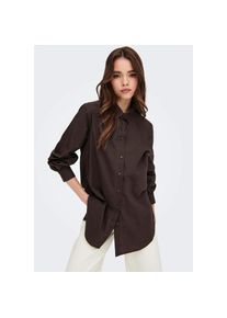 Only Longbluse »ONLNORA NEW L/S SHIRT WVN« braun XXL Black Coffee Klassische Bluse von Only