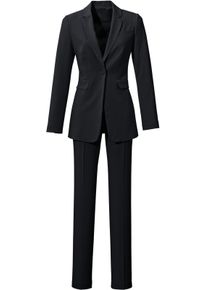 Heine Witt Damen Hosenanzug mit seitlichen Taschen, schwarz, Größe 34, 77% Polyester, 20% Viskose, 3% Elasthan
