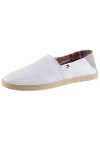 Tommy Hilfiger Espadrille »EASY SUMMER SLIP ON«, mit Bast an der Laufsohle weiß 42 Sommerschuh mit Logo Applikation