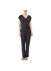 s.Oliver BLACK LABEL Overall, mit Knotendetail am Ausschnitt schwarz 44 N-Gr Lässiger Jumpsuit von s.Oliver BLACK LABEL
