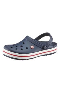 Crocs Clog »Crocband«, mit farbiger Laufsohle blau 42 marine-weiß-rot Praktischer schwenkbarer Fersenriemen