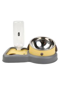 200ml Futterschale + 500ml Flasche TIAKI Futter- und Wasserspender 2-in-1 für Katzen und Hunde