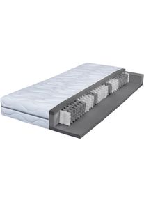 Breckle NORTHEIM Taschenfederkernmatratze »Seasonsleep TFK 500«, 22 cm cm hoch, 530 Federn, (1 St.), 7-Zonen Taschenfederkern, Sommer- und...