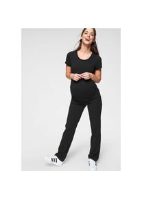 Neun Monate Umstands-Set »Powered by Flashlights«, (Set, 2 tlg.) schwarz 44/46 Neun Monate Set: Umstands-T-Shirt + Yogahose