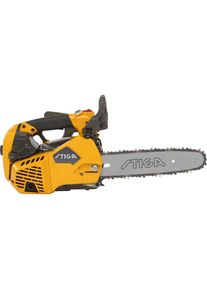 STIGA GARDEN Benzin-Kettensäge »PR 730 10""«, Tophandle-Griff, perfekt zum Entasten gelb Reversierstart mit automatischer Choke und Primer