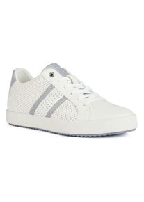 Geox Sneaker »D BLOMIEE«, mit kontrastfarbigen Stripes silberfarben 39 weiß-silberfarben Sneaker mit Laufsohle aus Gummi