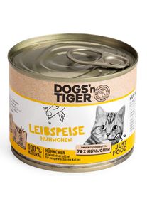 12x 200g Senior Cat Leibspeise Hühnchen Dogs'n Tiger Katzenfutter Nass