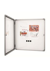 Bacheca SP, bianco, capacit&agrave; 4 x UNI A4 MAGNETOPLAN