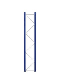 Palettenregal-Stützrahmen, zerlegt, enzianblau RAL 5010 / verzinkt, HxT 3990 x 750 mm eurokraft pro