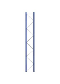 Palettenregal-Stützrahmen, vormontiert, enzianblau RAL 5010 / verzinkt, HxT 5250 x 750 mm eurokraft pro