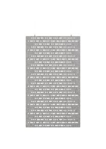 Akustik-Paneel zur Deckenmontage, HxB 2000 x 1200 mm, abgehängt, hellgrau, ab 10 Stk eurokraft basic