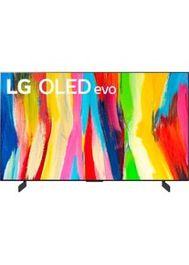 LG OLED-Fernseher »OLED42C27LA«, 106 cm/42 Zoll, 4K Ultra HD, Smart-TV schwarz Leistungsstarker α9 Gen5 4K AI-Prozessor mit AI Picture Pro, AI...