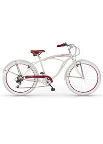 MBM Cruiser »Honolulu Man, Mod. 125«, 6 Gang, Shimano, Tourney Schaltwerk, Kettenschaltung beige Fahrrad