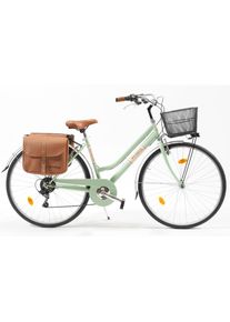 VENICE - I LOVE ITALY Cityrad »Citybike 605 Lady«, 6 Gang, Kettenschaltung grün Fahrrad