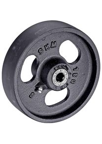 Ruota in ghisa grigia, cuscinetti a rulli, &Oslash; x larghezza ruota 80 x 35 mm