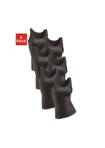 Petite Fleur Achselhemd, (Packung, 6 St.), aus reiner Baumwolle schwarz 34 Achseltops im praktischen 6er-Pack