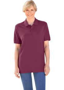 Fruit of the Loom Damen Poloshirt weinrot