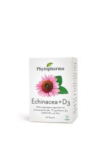 Phytopharma Echinacea + Vitamin D3 Kapseln, 60 St&uuml;ck